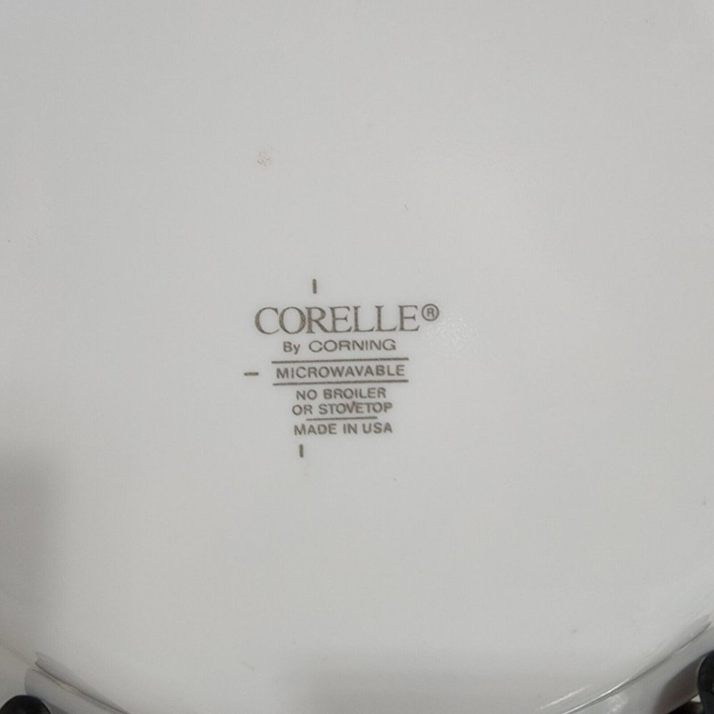 Corelle My Garden Salad Plate 7.25" set of 5 lunch snack dessert flowers ferns